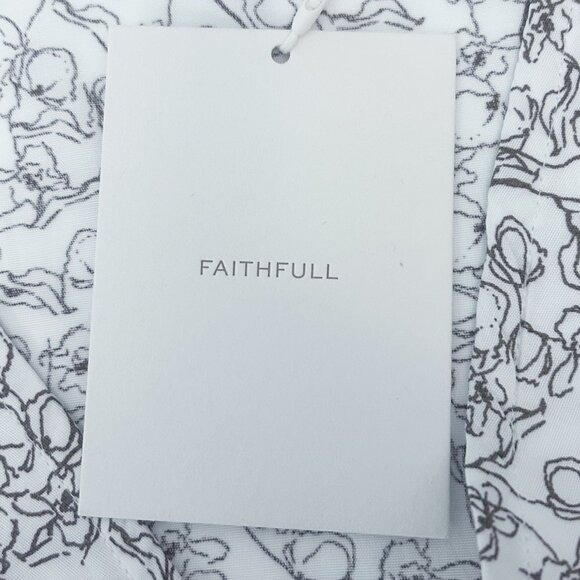 Faithfull the Brand Aurelia Mini Dress Micro Calla Umber XS US 2 NWT - Picture 7 of 15